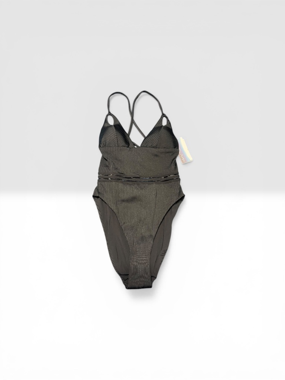Isabella rose Women’s Black One-Piece Swimsuit with Crisscross Back